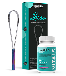 TONGUE SCRAPER + DENTAL PROBIOTICS